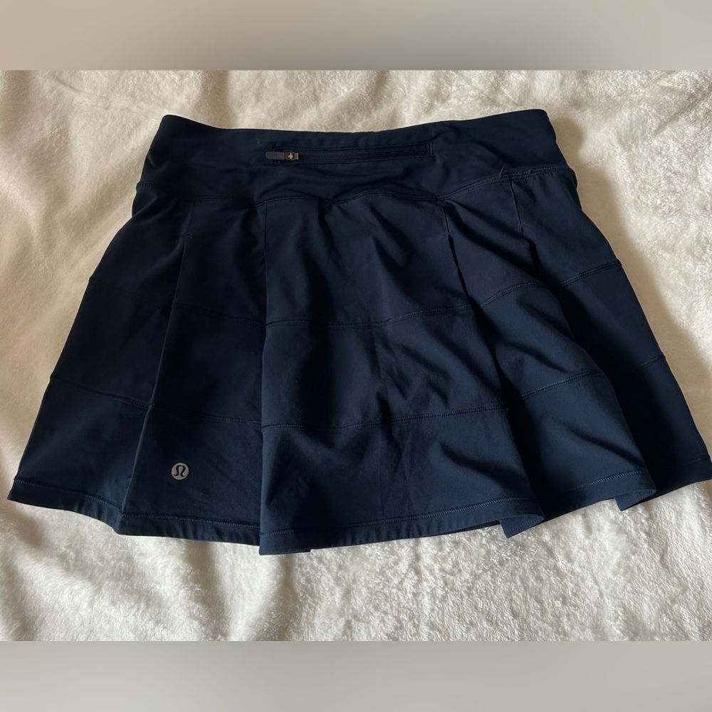 Lululemon 4 Long Navy Pace Rival Skirt